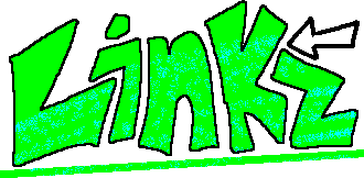 Word graphic of 'Linkz', colored green and with a small white arrow pointing inward in the top right corner.